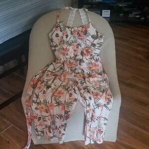 Floral Halter Jumpsuit